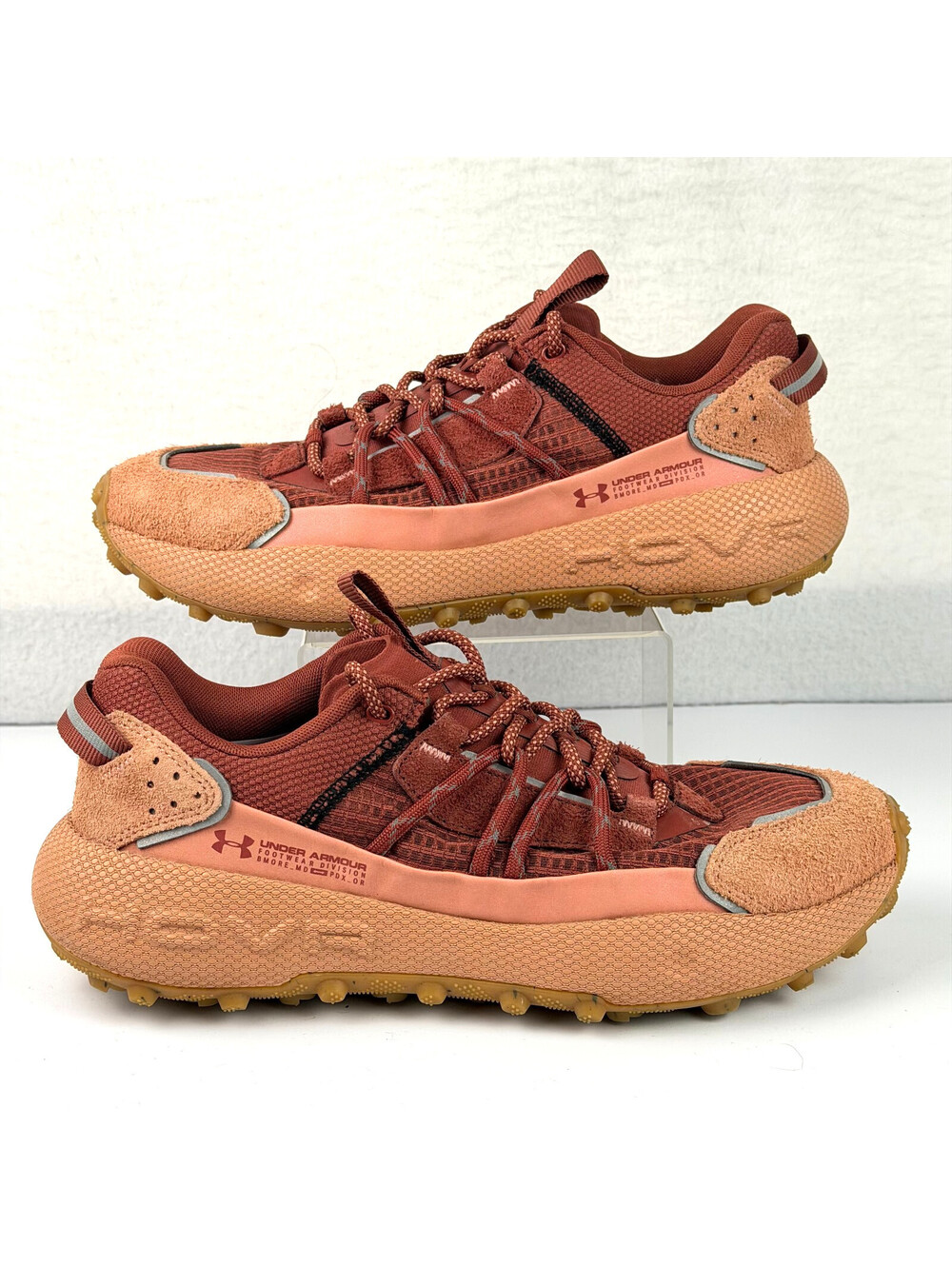 Under Armour Fat Tire Venture Pro Cinna Red Canyon Pink SAMPLE RARE Mens Size 9